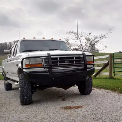 FORD F250-350 1992-1998 with CLASSIC FRONT Weld It Yourself STANDARD installed