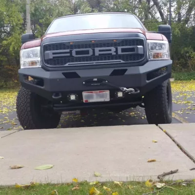 FORD EXCURSION 1999-2004 with CLASSIC FRONT Weld It Yourself Offroad installed