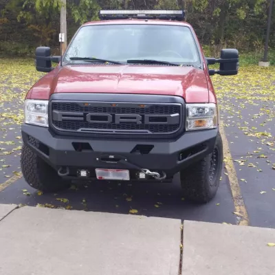 FORD EXCURSION 1999-2004 with CLASSIC FRONT Weld It Yourself Offroad installed