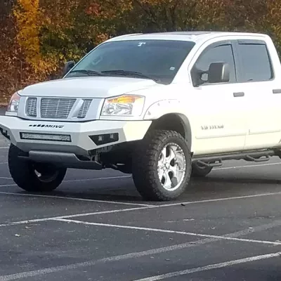 NISSAN TITAN 2003-2015 with PRECISION FRONT Weld It Yourself STANDARD installed