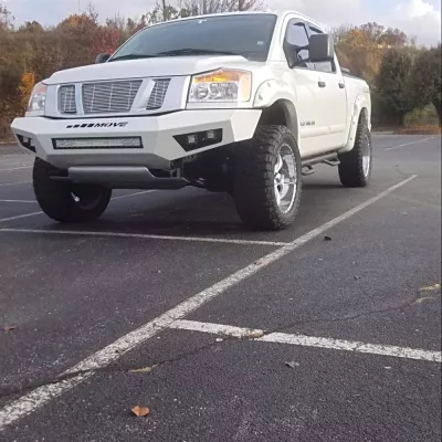 NISSAN TITAN 2003-2015 with PRECISION FRONT Weld It Yourself STANDARD installed