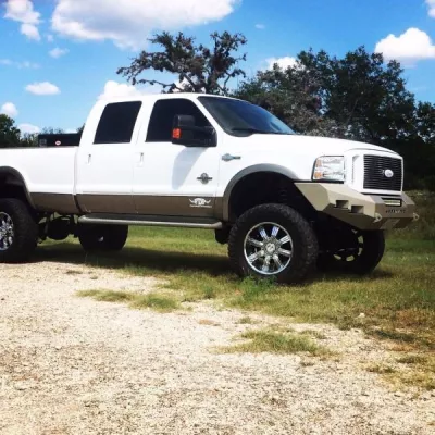 FORD F250-350 2005-2007 with CLASSIC FRONT Weld It Yourself STANDARD installed