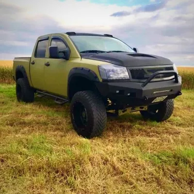 NISSAN TITAN 2003-2015 with CLASSIC FRONT Weld It Yourself STANDARD installed
