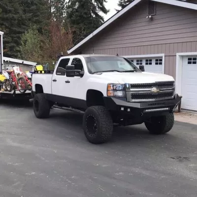 CHEVY 2500-3500HD 2007.5-2010 with PRECISION FRONT Weld It Yourself STANDARD installed