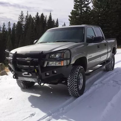 CHEVY 2500-3500HD 2003-2007 with CLASSIC FRONT Weld It Yourself Offroad installed