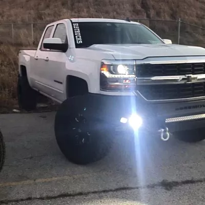 CHEVY 1500 2016-2018 with PRECISION FRONT Weld It Yourself STANDARD installed