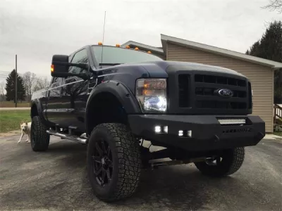 FORD F250-350 2008-2010 with CLASSIC FRONT Weld It Yourself STANDARD installed