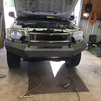 TOYOTA TACOMA 2012-2015 with PRECISION FRONT Weld It Yourself STANDARD installed