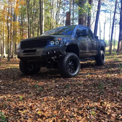NISSAN TITAN 2003-2015 with CLASSIC FRONT Weld It Yourself STANDARD installed