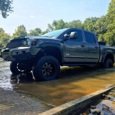 NISSAN TITAN 2003-2015 with CLASSIC FRONT Weld It Yourself STANDARD installed