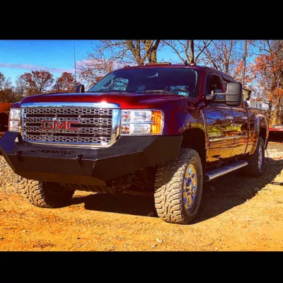 GMC 2500-3500HD 2011-2014 with PRECISION FRONT Weld It Yourself STANDARD installed