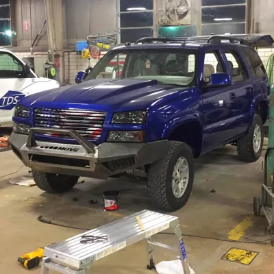 CHEVY TAHOE 2000-2006 with PRECISION FRONT Weld It Yourself STANDARD installed