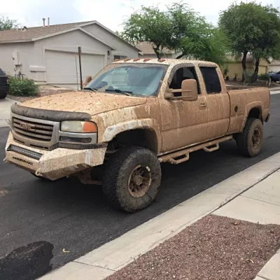 GMC 2500-3500HD 2003-2007 with CLASSIC FRONT Weld It Yourself STANDARD installed