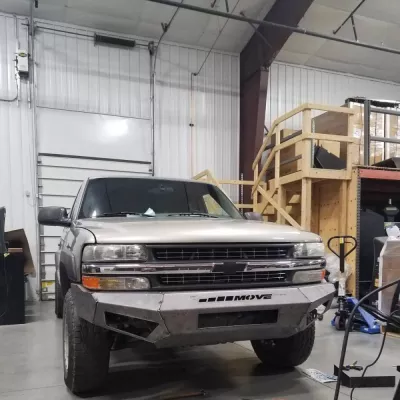CHEVY 1500 1999-2002 with PRECISION FRONT Weld It Yourself STANDARD installed