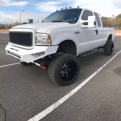 FORD F250-350 2005-2007 with PRECISION FRONT Weld It Yourself STANDARD installed