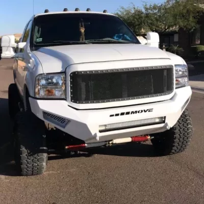 FORD F250-350 2005-2007 with PRECISION FRONT Weld It Yourself STANDARD installed