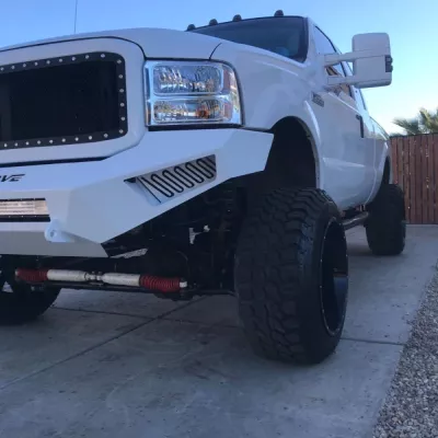 FORD F250-350 2005-2007 with PRECISION FRONT Weld It Yourself STANDARD installed