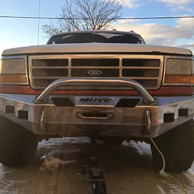 FORD F250-350 1992-1998 with CLASSIC FRONT Weld It Yourself Offroad installed