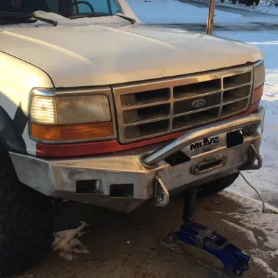 FORD F250-350 1992-1998 with CLASSIC FRONT Weld It Yourself Offroad installed
