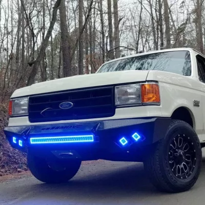 FORD F250-350 1987-1991 with PRECISION FRONT Weld It Yourself STANDARD installed