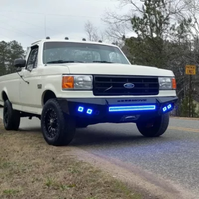 FORD F250-350 1987-1991 with PRECISION FRONT Weld It Yourself STANDARD installed