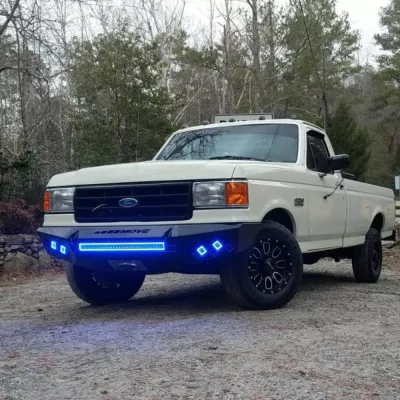 FORD F250-350 1987-1991 with PRECISION FRONT Weld It Yourself STANDARD installed