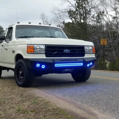 FORD F250-350 1987-1991 with PRECISION FRONT Weld It Yourself STANDARD installed