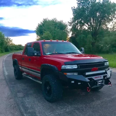 CHEVY 2500-3500HD 1999-2002 with CLASSIC FRONT Weld It Yourself Offroad installed