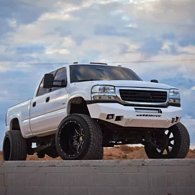 GMC 2500-3500HD 2003-2007 with CLASSIC FRONT Weld It Yourself STANDARD installed