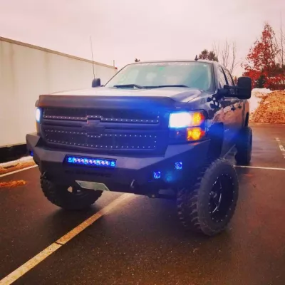 CHEVY 2500-3500HD 2007.5-2010 with CLASSIC FRONT Weld It Yourself STANDARD installed