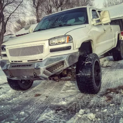 GMC 2500-3500HD 2003-2007 with PRECISION FRONT Weld It Yourself STANDARD installed