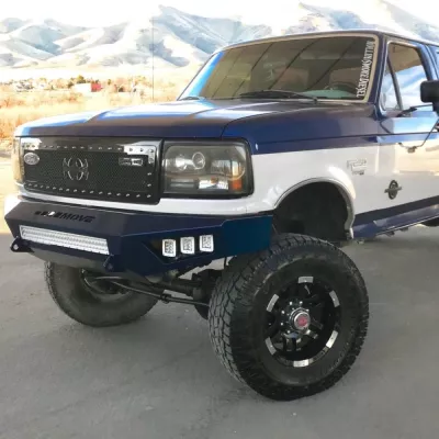 FORD F250-350 1992-1998 with PRECISION FRONT Weld It Yourself STANDARD installed