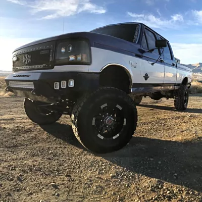 FORD F250-350 1992-1998 with PRECISION FRONT Weld It Yourself STANDARD installed