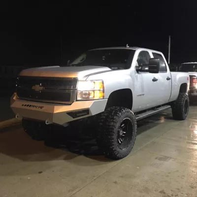 CHEVY 2500-3500HD 2011-2014 with PRECISION FRONT Weld It Yourself STANDARD installed