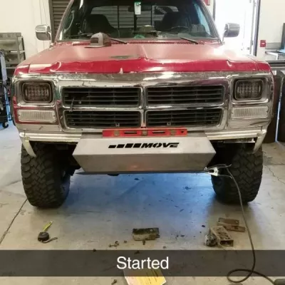 DODGE 150-250-350 1981-1993 with PRECISION FRONT Weld It Yourself STANDARD installed