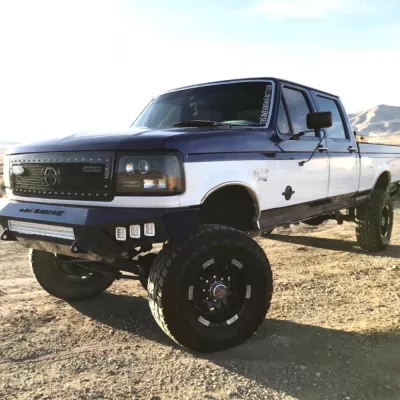 FORD F250-350 1992-1998 with PRECISION FRONT Weld It Yourself STANDARD installed