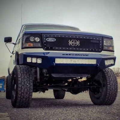 FORD F250-350 1992-1998 with PRECISION FRONT Weld It Yourself STANDARD installed