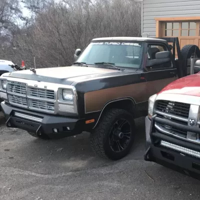 DODGE 150-250-350 1981-1993 with CLASSIC FRONT Weld It Yourself STANDARD installed