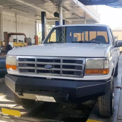 FORD F250-350 1992-1998 with CLASSIC FRONT Weld It Yourself STANDARD installed