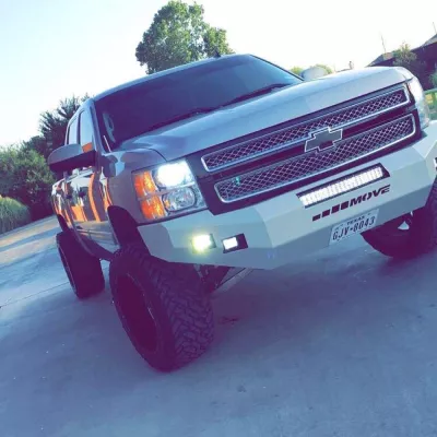 CHEVY 1500 2007.5-2013 with CLASSIC FRONT Weld It Yourself STANDARD installed