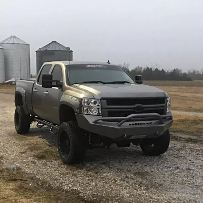 CHEVY 2500-3500HD 2007.5-2010 with PRECISION FRONT Weld It Yourself STANDARD installed