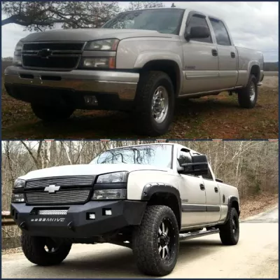 CHEVY 2500-3500HD 2003-2007 with CLASSIC FRONT Weld It Yourself STANDARD installed