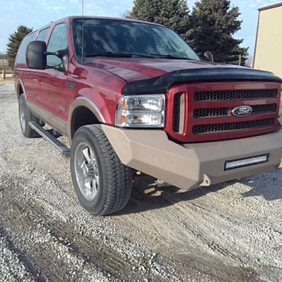 FORD EXCURSION 2005-2007 with CLASSIC FRONT Weld It Yourself STANDARD installed