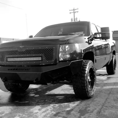 CHEVY 1500 2007.5-2013 with PRECISION FRONT Weld It Yourself STANDARD installed