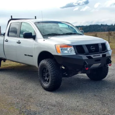 NISSAN TITAN 2003-2015 with CLASSIC FRONT Weld It Yourself Offroad installed