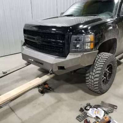 CHEVY 2500-3500HD 2007.5-2010 with CLASSIC FRONT Weld It Yourself STANDARD installed
