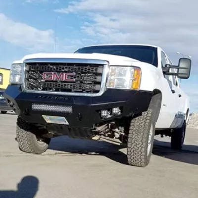 GMC 2500-3500HD 2011-2014 with PRECISION FRONT Weld It Yourself STANDARD installed
