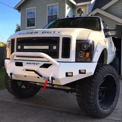 FORD F250-350 2008-2010 with CLASSIC FRONT Weld It Yourself Offroad installed