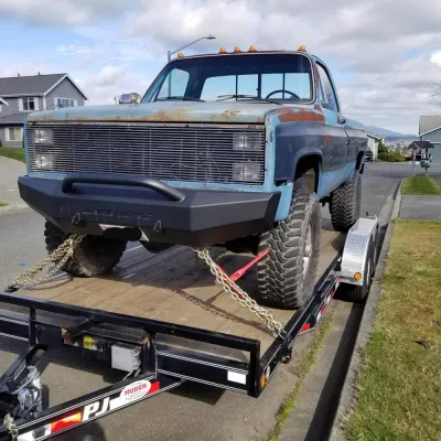 CHEVY 2500-3500HD 1981-1987 with CLASSIC FRONT Weld It Yourself STANDARD installed