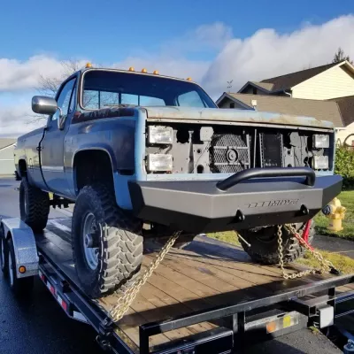 CHEVY 2500-3500HD 1981-1987 with CLASSIC FRONT Weld It Yourself STANDARD installed